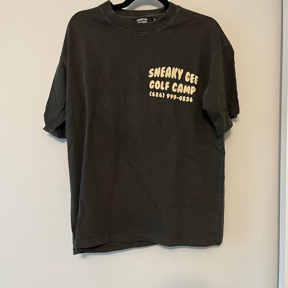 Black and Yellow Short Sleeve Tee with Golf Camp Design